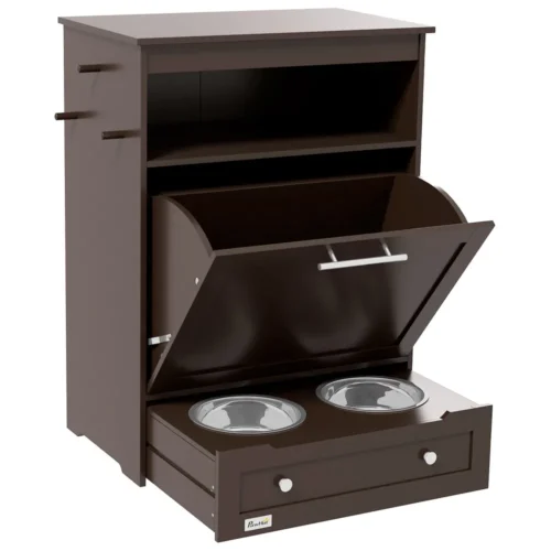 Pet Feeder Station, Storage Cabinet