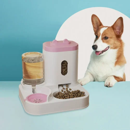 Two-in-One Automatic Dog and Cat Feeding and Water Dispenser
