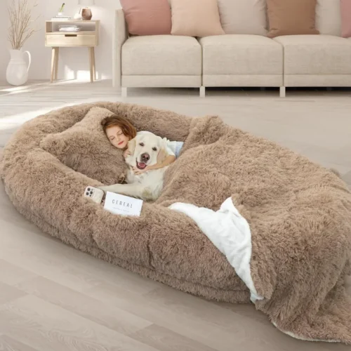 US Human Dog Bed, 71''x45''x12'' Size Fits Adult and Pet